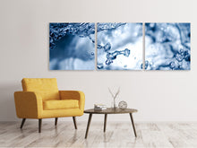 Laden Sie das Bild in den Galerie-Viewer, Panorama Leinwandbild 3-teilig Bewegendes Wasser