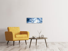 Laden Sie das Bild in den Galerie-Viewer, Panorama Leinwandbild 3-teilig Bewegendes Wasser
