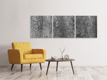 Laden Sie das Bild in den Galerie-Viewer, Panorama Leinwandbild 3-teilig Beton Abstrakt