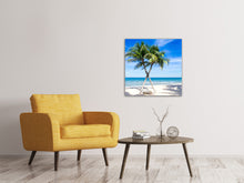 Laden Sie das Bild in den Galerie-Viewer, Leinwandbild Traumstrand Karibik