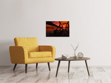 Laden Sie das Bild in den Galerie-Viewer, Leinwandbild Wunderschöne Abendstimmung am Meer