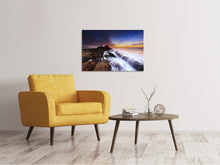 Laden Sie das Bild in den Galerie-Viewer, Leinwandbild Naturgewalt Wasser
