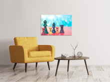 Laden Sie das Bild in den Galerie-Viewer, Leinwandbild Buntes Schach