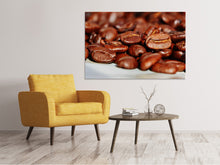 Laden Sie das Bild in den Galerie-Viewer, Leinwandbild Riesen Kaffeebohnen