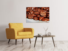 Laden Sie das Bild in den Galerie-Viewer, Leinwandbild Riesen Kaffeebohnen