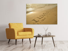 Laden Sie das Bild in den Galerie-Viewer, Leinwandbild Zeichen im Sand