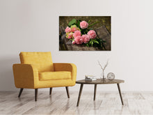 Laden Sie das Bild in den Galerie-Viewer, Leinwandbild Ein Rosenstrauss
