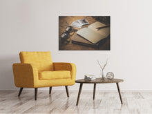 Laden Sie das Bild in den Galerie-Viewer, Leinwandbild Retro Reiseplan