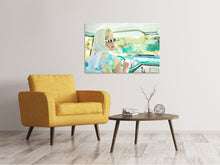 Laden Sie das Bild in den Galerie-Viewer, Leinwandbild Retro Lady