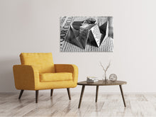 Laden Sie das Bild in den Galerie-Viewer, Leinwandbild Origami Zeitung