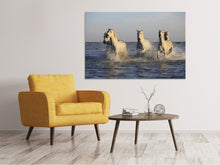 Laden Sie das Bild in den Galerie-Viewer, Leinwandbild Pferde im Meer