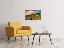 Laden Sie das Bild in den Galerie-Viewer, Leinwandbild Idyllische Berglandschaft