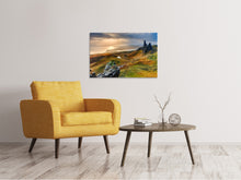 Laden Sie das Bild in den Galerie-Viewer, Leinwandbild Idyllische Berglandschaft