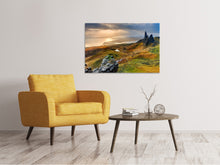 Laden Sie das Bild in den Galerie-Viewer, Leinwandbild Idyllische Berglandschaft