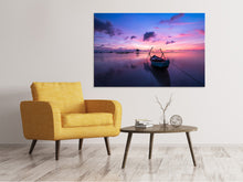 Laden Sie das Bild in den Galerie-Viewer, Leinwandbild Beeindruckender Sonnenuntergang am Meer