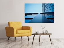 Laden Sie das Bild in den Galerie-Viewer, Leinwandbild Spiegelungen einer Fassade