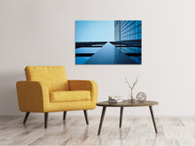 Laden Sie das Bild in den Galerie-Viewer, Leinwandbild Spiegelungen einer Fassade