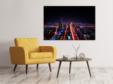Laden Sie das Bild in den Galerie-Viewer, Leinwandbild Die bunten Lichter von Dubai