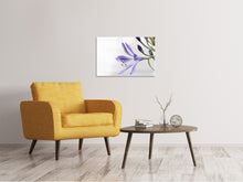 Laden Sie das Bild in den Galerie-Viewer, Leinwandbild Lilien Blüte in lila