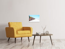 Laden Sie das Bild in den Galerie-Viewer, Leinwandbild Bunte Strandhäuser