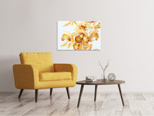 Laden Sie das Bild in den Galerie-Viewer, Leinwandbild Gelbe Orchidee