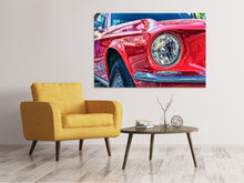 Laden Sie das Bild in den Galerie-Viewer, Leinwandbild Roter Oldtimer
