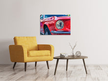 Laden Sie das Bild in den Galerie-Viewer, Leinwandbild Roter Oldtimer