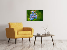 Laden Sie das Bild in den Galerie-Viewer, Leinwandbild Heidelbeeren in der Natur