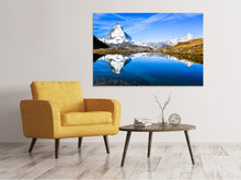 Laden Sie das Bild in den Galerie-Viewer, Leinwandbild Riffelsee Zermatt