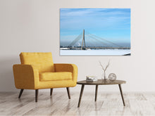 Laden Sie das Bild in den Galerie-Viewer, Leinwandbild Brücke im Schnee