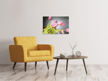 Laden Sie das Bild in den Galerie-Viewer, Leinwandbild Der Tulpenstrauss in rosa