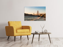 Laden Sie das Bild in den Galerie-Viewer, Leinwandbild An der Golden Gate Brücke