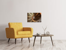 Laden Sie das Bild in den Galerie-Viewer, Leinwandbild Imposantes Treppenhaus