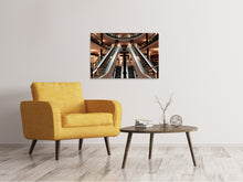 Laden Sie das Bild in den Galerie-Viewer, Leinwandbild Rolltreppe im Einkaufszentrum