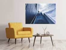 Laden Sie das Bild in den Galerie-Viewer, Leinwandbild Steile Treppe