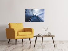 Laden Sie das Bild in den Galerie-Viewer, Leinwandbild Steile Treppe