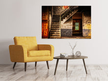 Laden Sie das Bild in den Galerie-Viewer, Leinwandbild Verlassene Treppe
