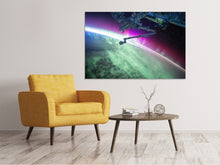 Laden Sie das Bild in den Galerie-Viewer, Leinwandbild Spektakuläres Satelliten Bild