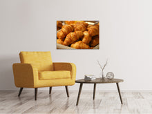 Laden Sie das Bild in den Galerie-Viewer, Leinwandbild Frische Croissants