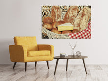 Laden Sie das Bild in den Galerie-Viewer, Leinwandbild Picknick Brotkorb