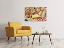 Laden Sie das Bild in den Galerie-Viewer, Leinwandbild Picknick Brotkorb