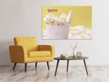 Laden Sie das Bild in den Galerie-Viewer, Leinwandbild Marshmallow im Eimer