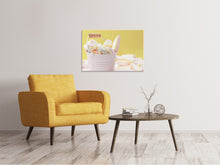Laden Sie das Bild in den Galerie-Viewer, Leinwandbild Marshmallow im Eimer