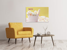 Laden Sie das Bild in den Galerie-Viewer, Leinwandbild Marshmallow im Eimer