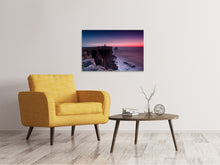 Laden Sie das Bild in den Galerie-Viewer, Leinwandbild Der Leuchtturm in der Abenddämmerung