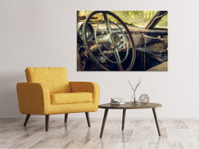 Laden Sie das Bild in den Galerie-Viewer, Leinwandbild Zerfallener Oldtimer