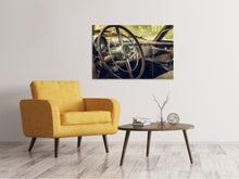 Laden Sie das Bild in den Galerie-Viewer, Leinwandbild Zerfallener Oldtimer