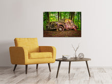 Laden Sie das Bild in den Galerie-Viewer, Leinwandbild Verlassener Oldtimer