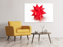 Laden Sie das Bild in den Galerie-Viewer, Leinwandbild Roter Weihnachtsstern