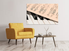 Laden Sie das Bild in den Galerie-Viewer, Leinwandbild Klavier Noten